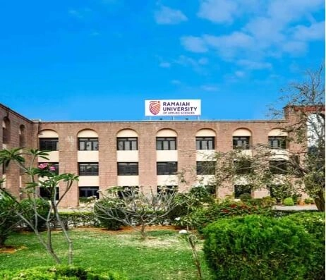 Ramaiah academic building and student spaces